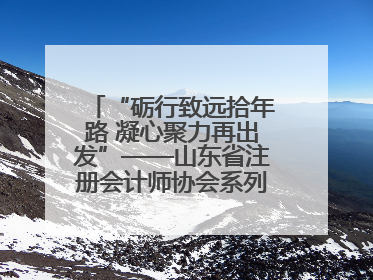 “砺行致远拾年路 凝心聚力再出发”——山东省注册会计师协会系列活动在泰安召开
