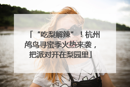 “吃梨解辣”！杭州鸬鸟寻蜜季火热来袭，把派对开在梨园里