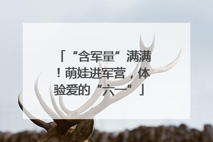 “含军量”满满！萌娃进军营，体验爱的“六一”