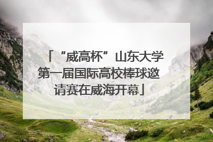 “威高杯”山东大学第一届国际高校棒球邀请赛在威海开幕