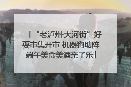 “老泸州·大河街”好耍市集开市 机器狗助阵端午美食美酒亲子乐