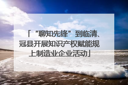 “聊知先锋”到临清、冠县开展知识产权赋能规上制造业企业活动