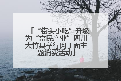 “街头小吃”升级为“富民产业”四川大竹县举行肉丁面主题消费活动