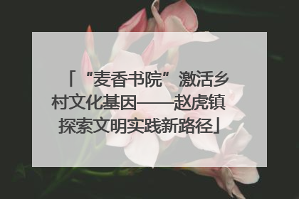 “麦香书院”激活乡村文化基因——赵虎镇探索文明实践新路径