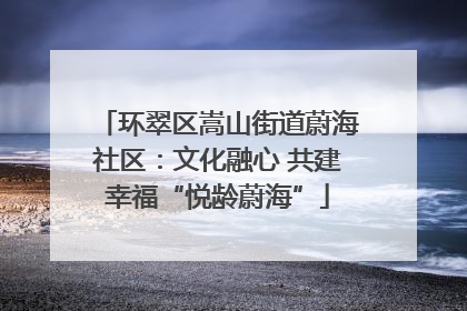 环翠区嵩山街道蔚海社区：文化融心 共建幸福“悦龄蔚海”