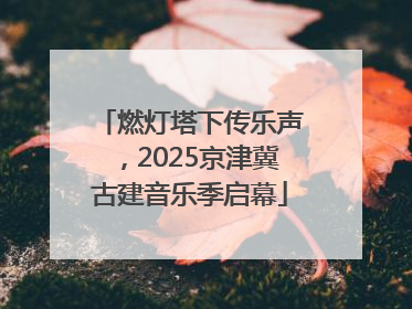 燃灯塔下传乐声，2025京津冀古建音乐季启幕