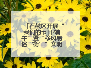 石鼓区开展“我们的节日·端午”暨“移风易俗‘衡’”文明主题实践活动