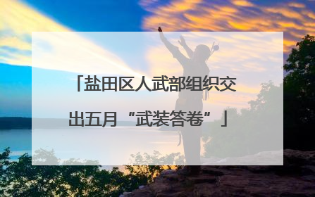 盐田区人武部组织交出五月“武装答卷”