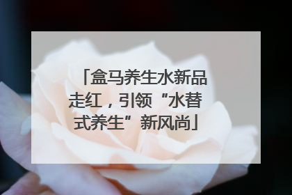 盒马养生水新品走红，引领“水替式养生”新风尚
