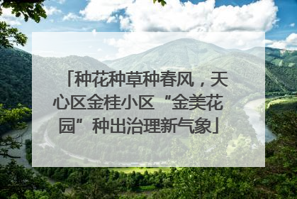 种花种草种春风，天心区金桂小区“金美花园”种出治理新气象