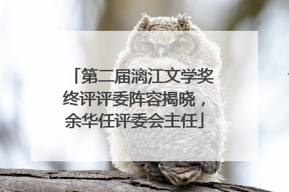 第二届漓江文学奖终评评委阵容揭晓，余华任评委会主任