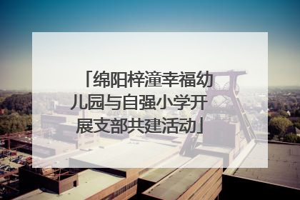 绵阳梓潼幸福幼儿园与自强小学开展支部共建活动