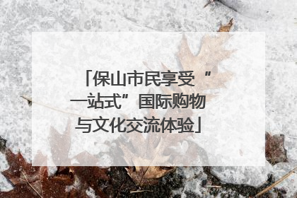 保山市民享受“一站式”国际购物与文化交流体验
