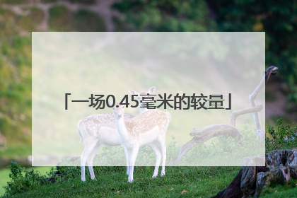 一场0.45毫米的较量
