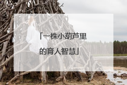 一株小葫芦里的育人智慧