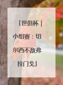 世俱杯｜小组赛：切尔西不敌弗拉门戈