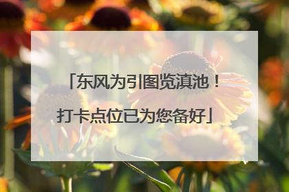 东风为引图览滇池！打卡点位已为您备好