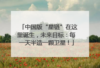 中国版“星链”在这里诞生，未来目标：每一天半造一颗卫星！