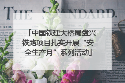 中国铁建大桥局盘兴铁路项目扎实开展“安全生产月”系列活动