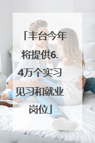 丰台今年将提供6.4万个实习见习和就业岗位