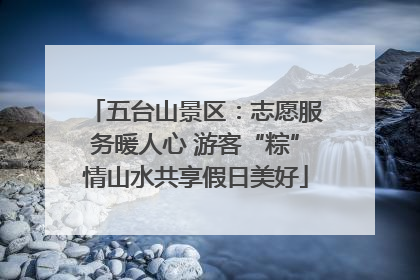 五台山景区：志愿服务暖人心 游客“粽”情山水共享假日美好