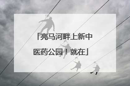 亮马河畔上新中医药公园！就在