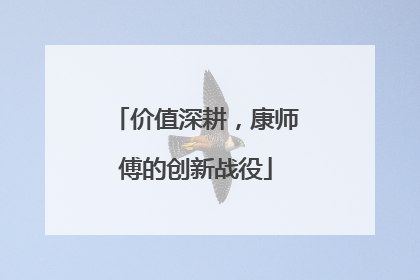 价值深耕，康师傅的创新战役