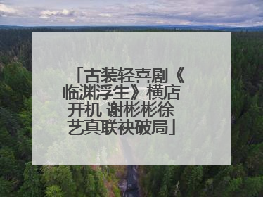 古装轻喜剧《临渊浮生》横店开机 谢彬彬徐艺真联袂破局