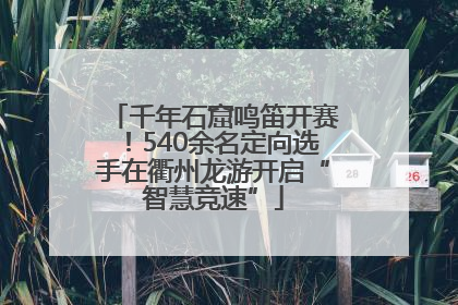 千年石窟鸣笛开赛！540余名定向选手在衢州龙游开启“智慧竞速”