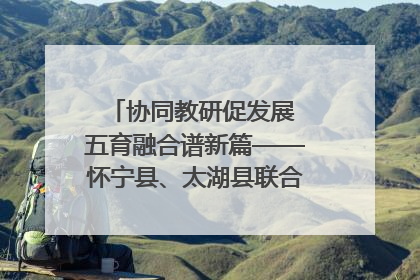 协同教研促发展 五育融合谱新篇——怀宁县、太湖县联合教研活动在月山镇中心学校成功举办
