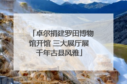 卓尔捐建罗田博物馆开馆 三大展厅展千年古县风雅