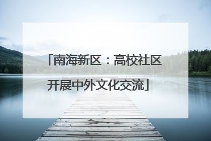 南海新区：高校社区开展中外文化交流