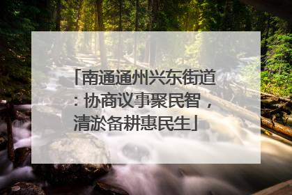 南通通州兴东街道：协商议事聚民智，清淤备耕惠民生
