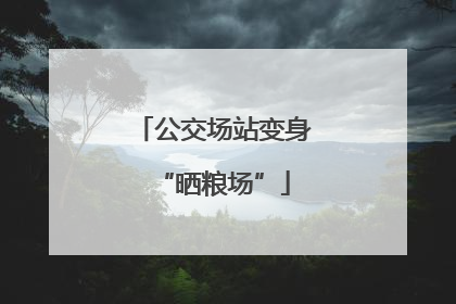 公交场站变身“晒粮场”