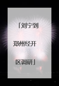 刘宁到郑州经开区调研