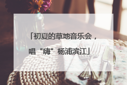 初夏的草地音乐会，唱“嗨”杨浦滨江