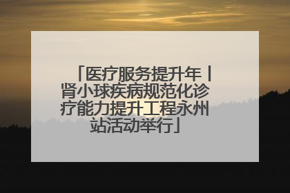 医疗服务提升年丨肾小球疾病规范化诊疗能力提升工程永州站活动举行