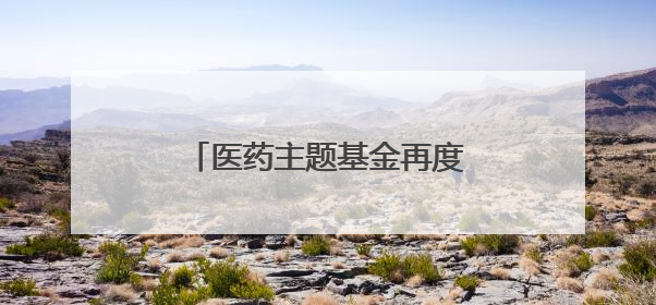 医药主题基金再度霸占涨幅榜！年内收益最高已超84%