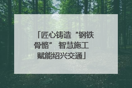 匠心铸造“钢铁骨骼” 智慧施工赋能绍兴交通