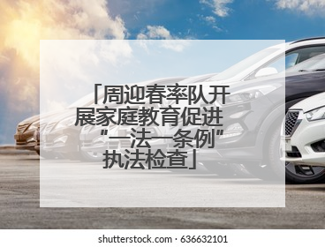 周迎春率队开展家庭教育促进“一法一条例”执法检查