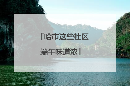 哈市这些社区端午味道浓