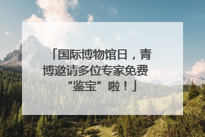 国际博物馆日，青博邀请多位专家免费“鉴宝”啦！