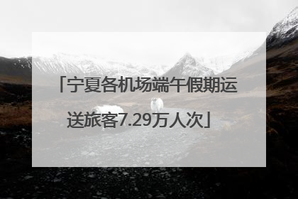 宁夏各机场端午假期运送旅客7.29万人次
