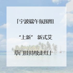 宁波端午氛围组“上新” 新式艾草门挂持续走红