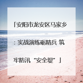 安阳市龙安区马家乡：实战演练砺精兵 筑牢防汛“安全堤”
