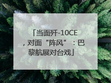 当面歼-10CE，对面“阵风”：巴黎航展对台戏