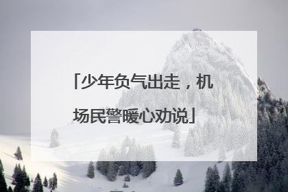 少年负气出走，机场民警暖心劝说