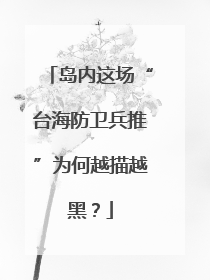 岛内这场“台海防卫兵推”为何越描越黑？