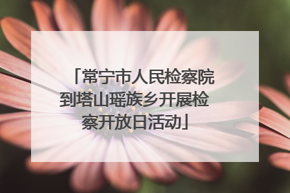 常宁市人民检察院到塔山瑶族乡开展检察开放日活动