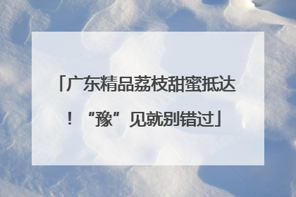 广东精品荔枝甜蜜抵达！“豫”见就别错过